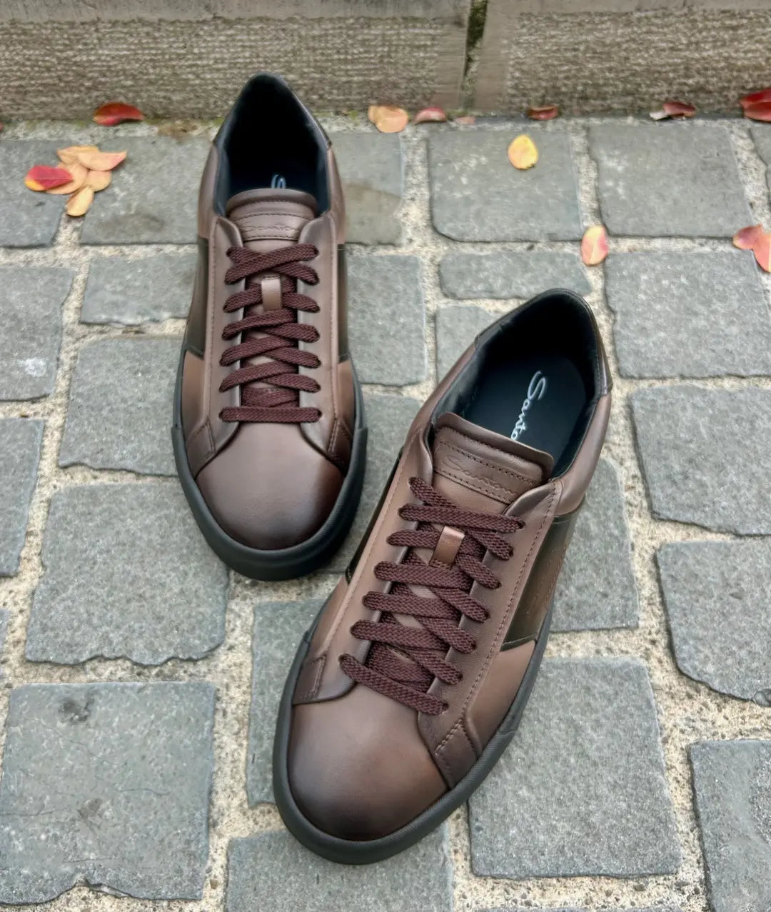 Santoni DBS Leather Trainer, view 4