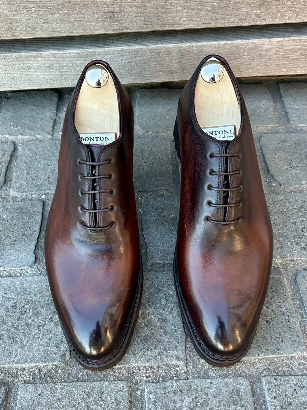 Bontoni De La Ville One Cut Oxford in calf leather, view 4