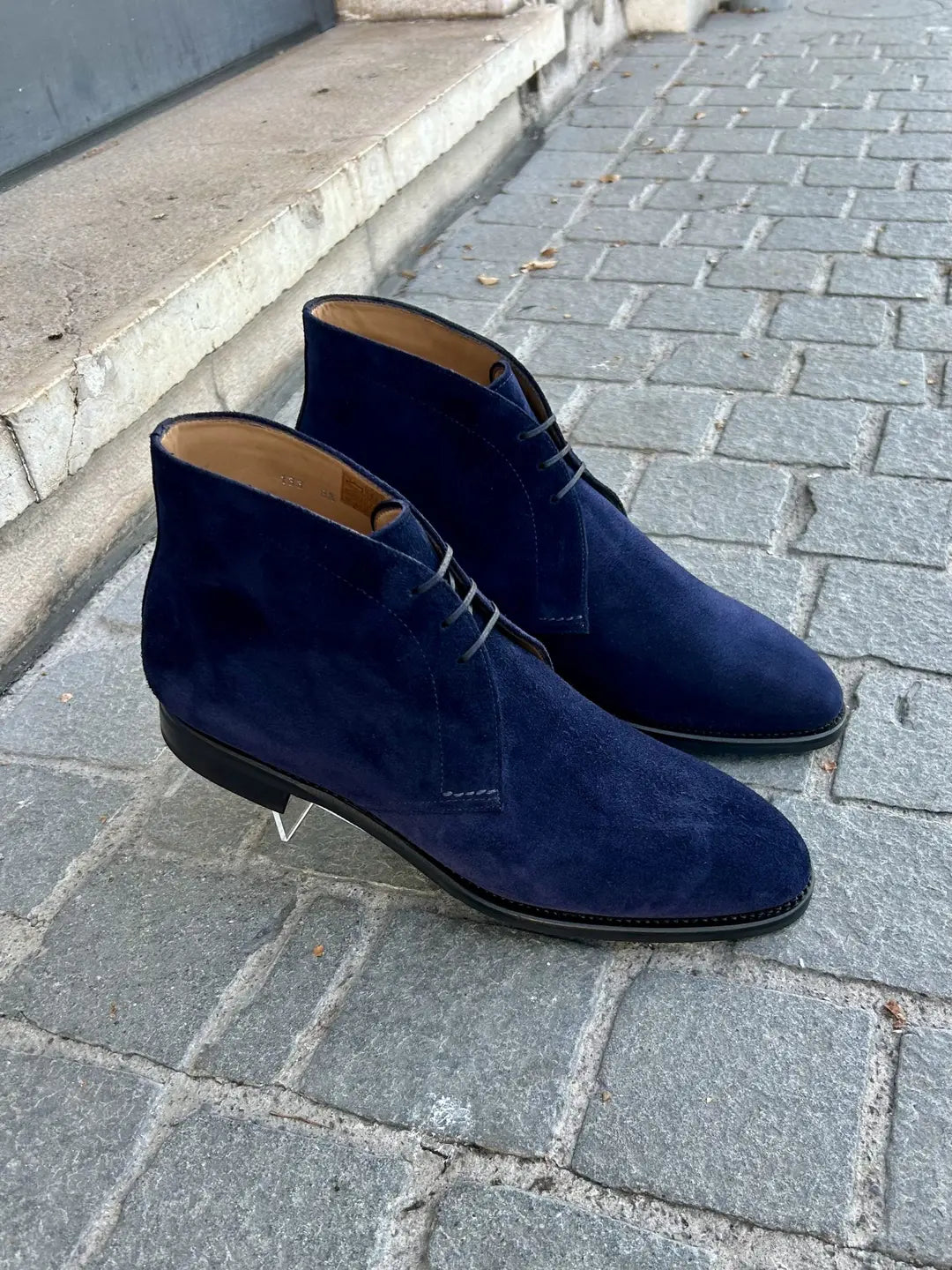 TLB Chukka Navy Boots in suede
