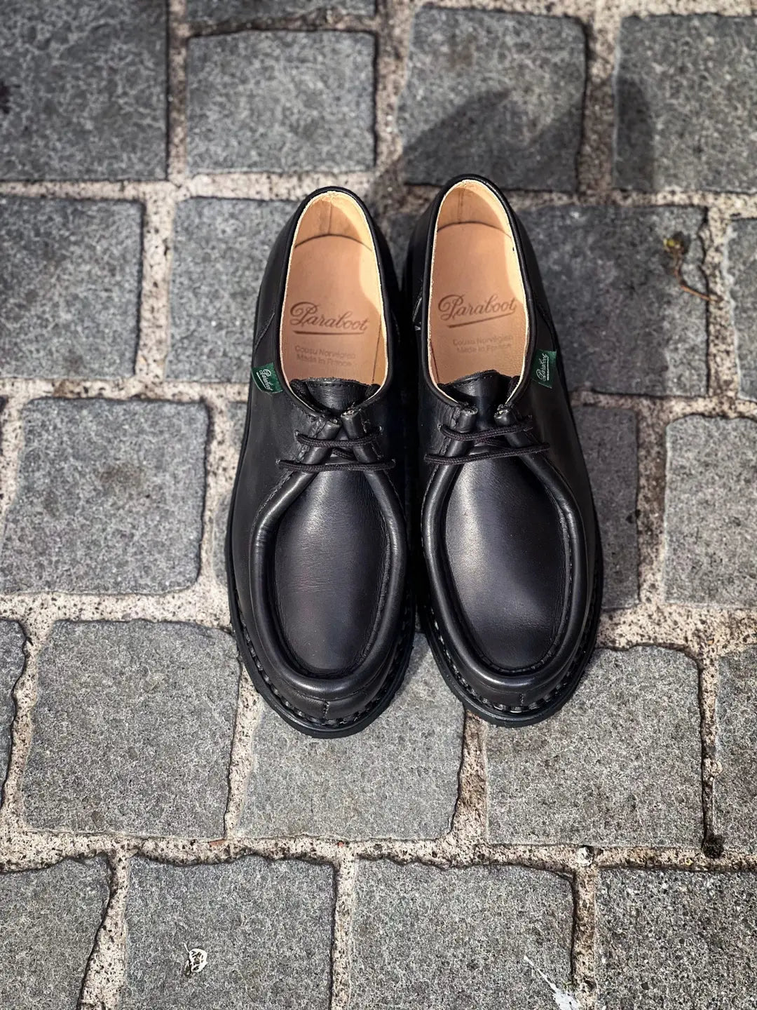 Paraboot Michael Black Derby in calf leather