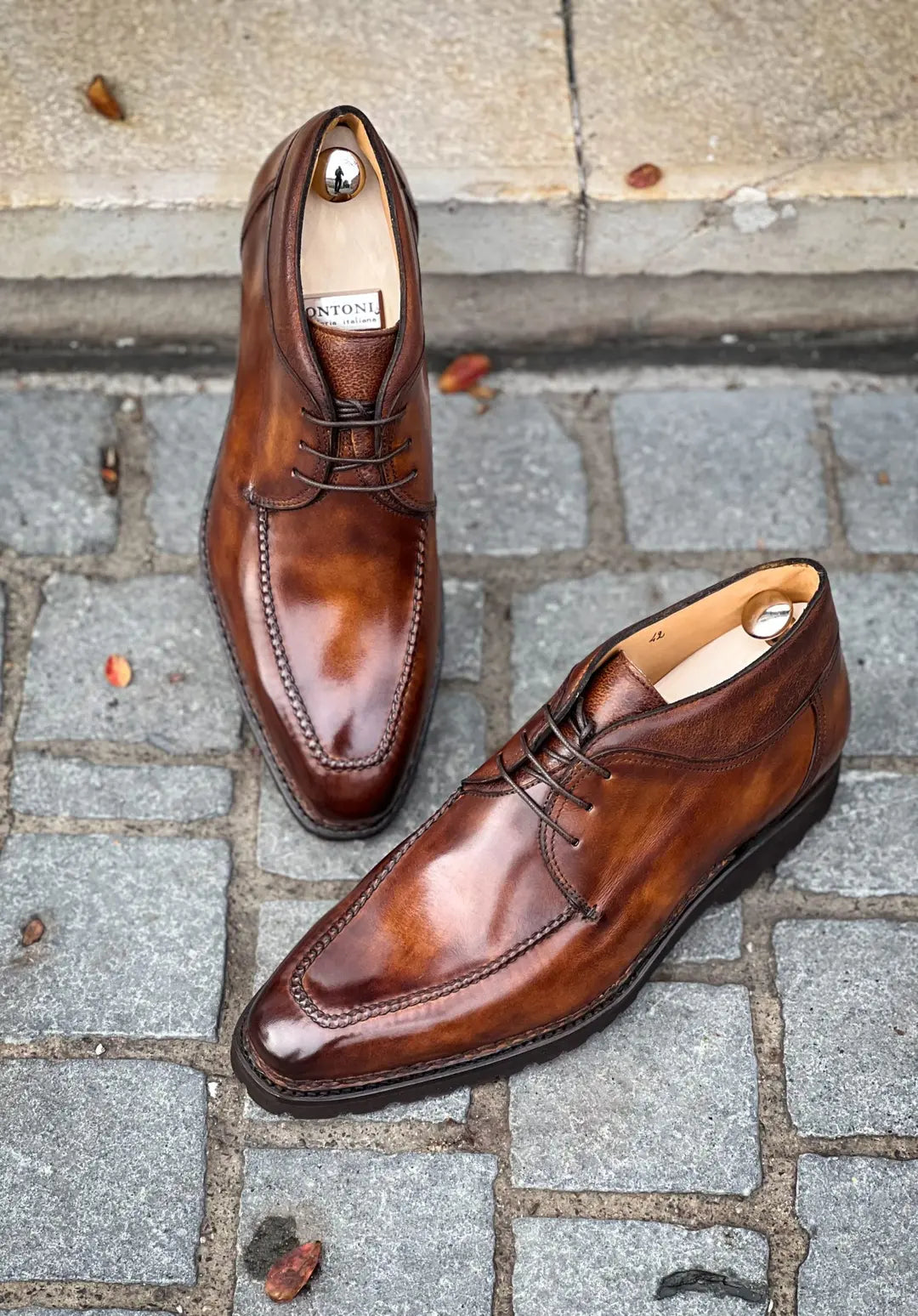 Bontoni Conero Boot Brown Leather, view 3