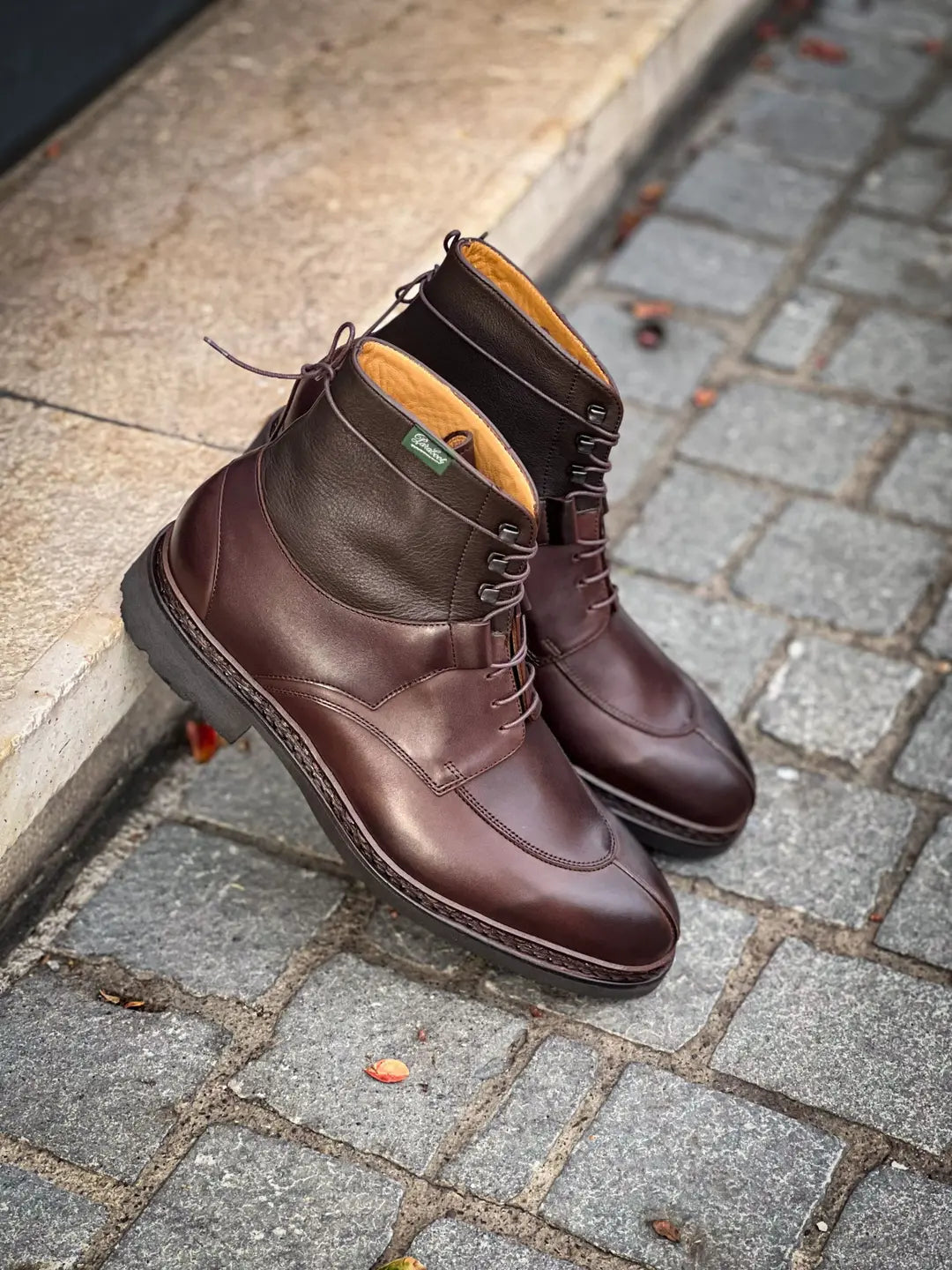 Paraboot Beaumont Dark Brown Derby in calf leather