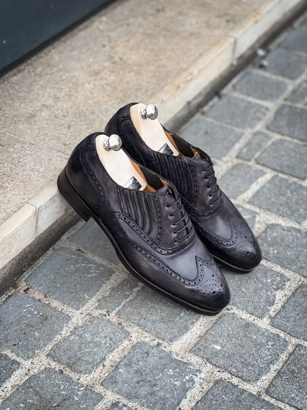 Bontoni Libertino Easy Shoe Grey Leather
