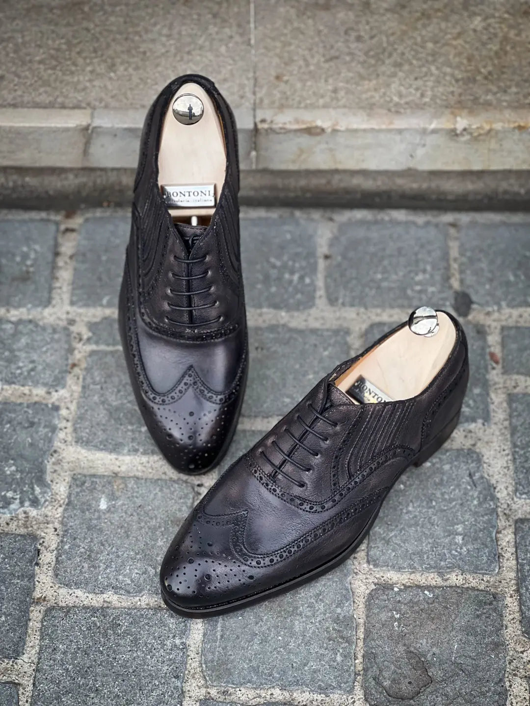 Bontoni Libertino Easy Shoe Grey Leather, view 3