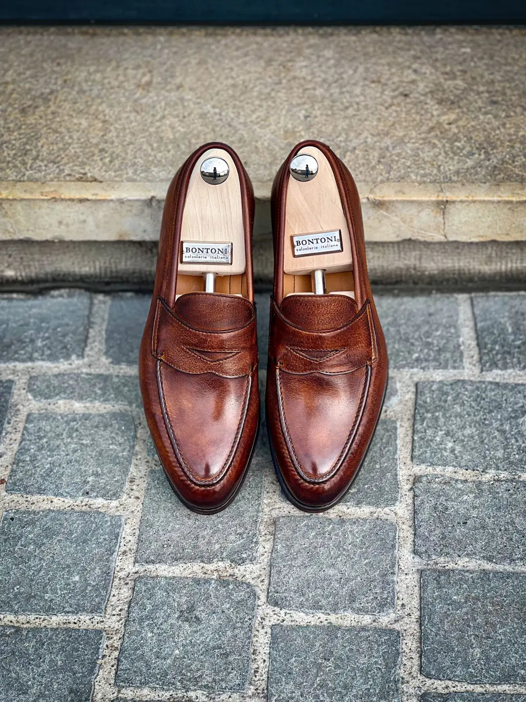 Bontoni Principe Brown Soft Leather Shoe, view 5