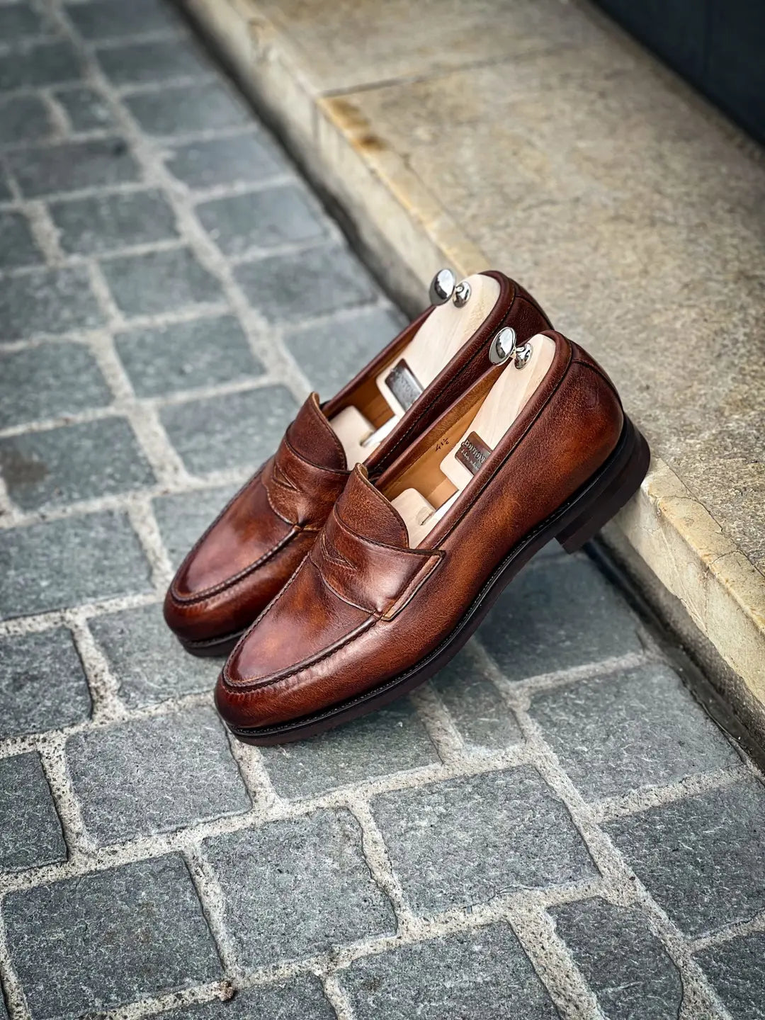 Bontoni Principe Brown Soft Leather Shoe, view 4