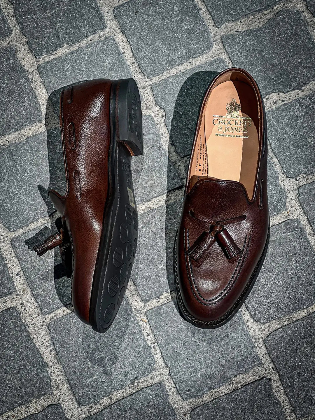Crockett & Jones Cavendish Pebble Grain Tassel Loafer