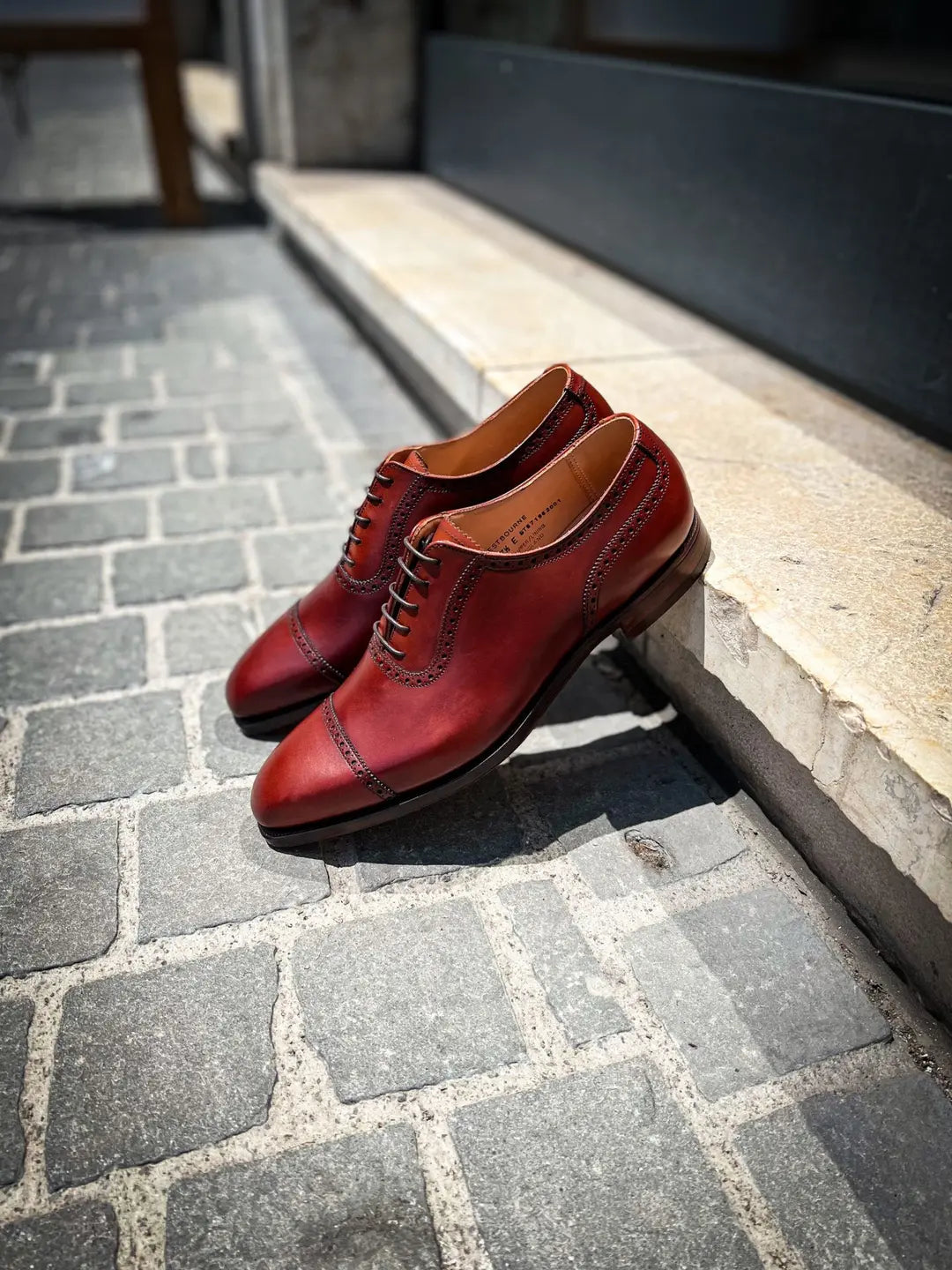 Crockett & Jones Westbourne Chesnut Cap Toe Oxford in calf leather, view 5
