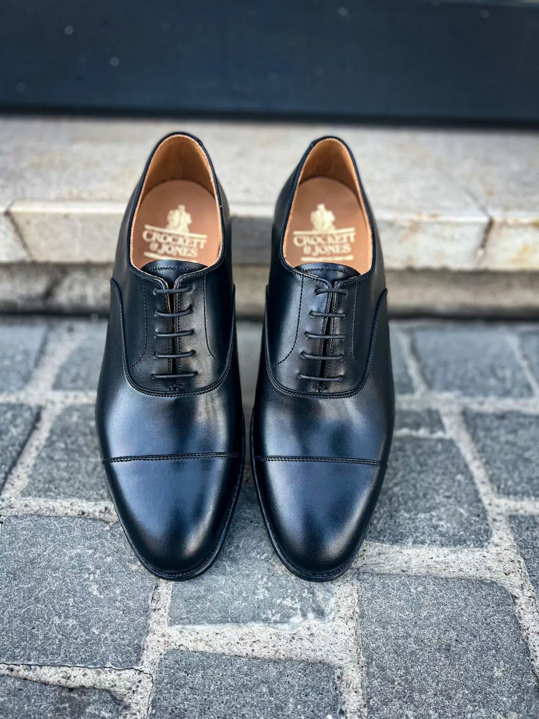 Crockett & Jones Connaught Black Oxford in calf leather, view 5