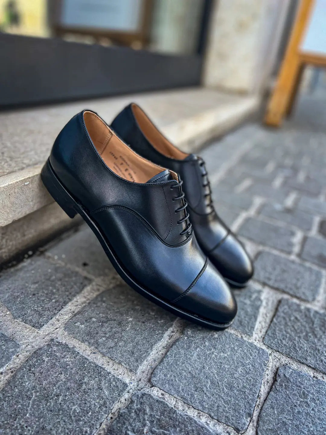 Crockett & Jones Connaught Black Oxford in calf leather