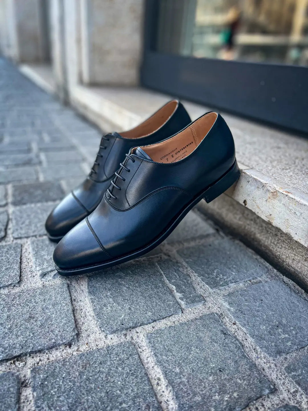 Crockett & Jones Connaught Black Oxford in calf leather, view 4