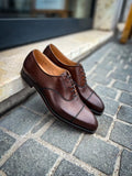 Crockett & Jones Hallam Dark Brown Cap Toe Oxford in calf leather