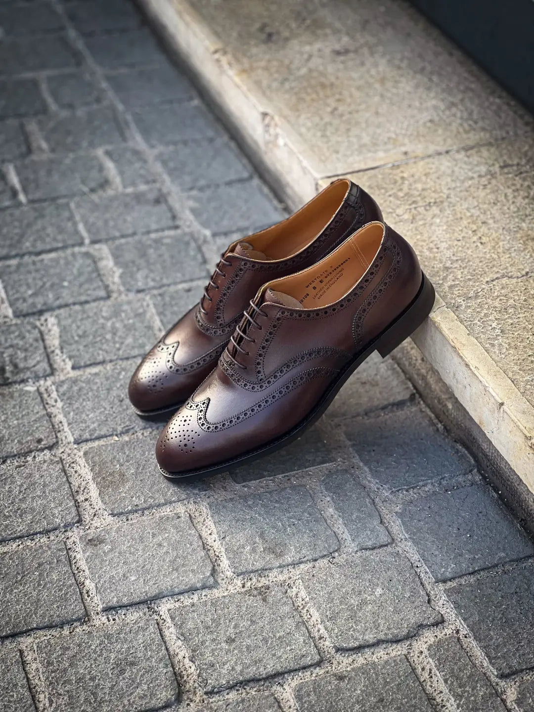 Crockett & Jones Wesgate 2 Dark Brown Leather Brogue Oxford, view 4