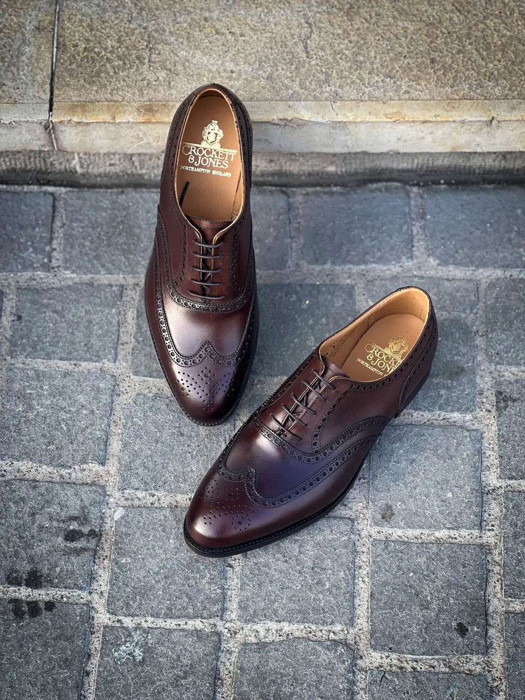 Crockett & Jones Wesgate 2 Dark Brown Leather Brogue Oxford, view 3