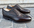 Bontoni Libertino Brogue Oxford in Scotch grain leather, view 2