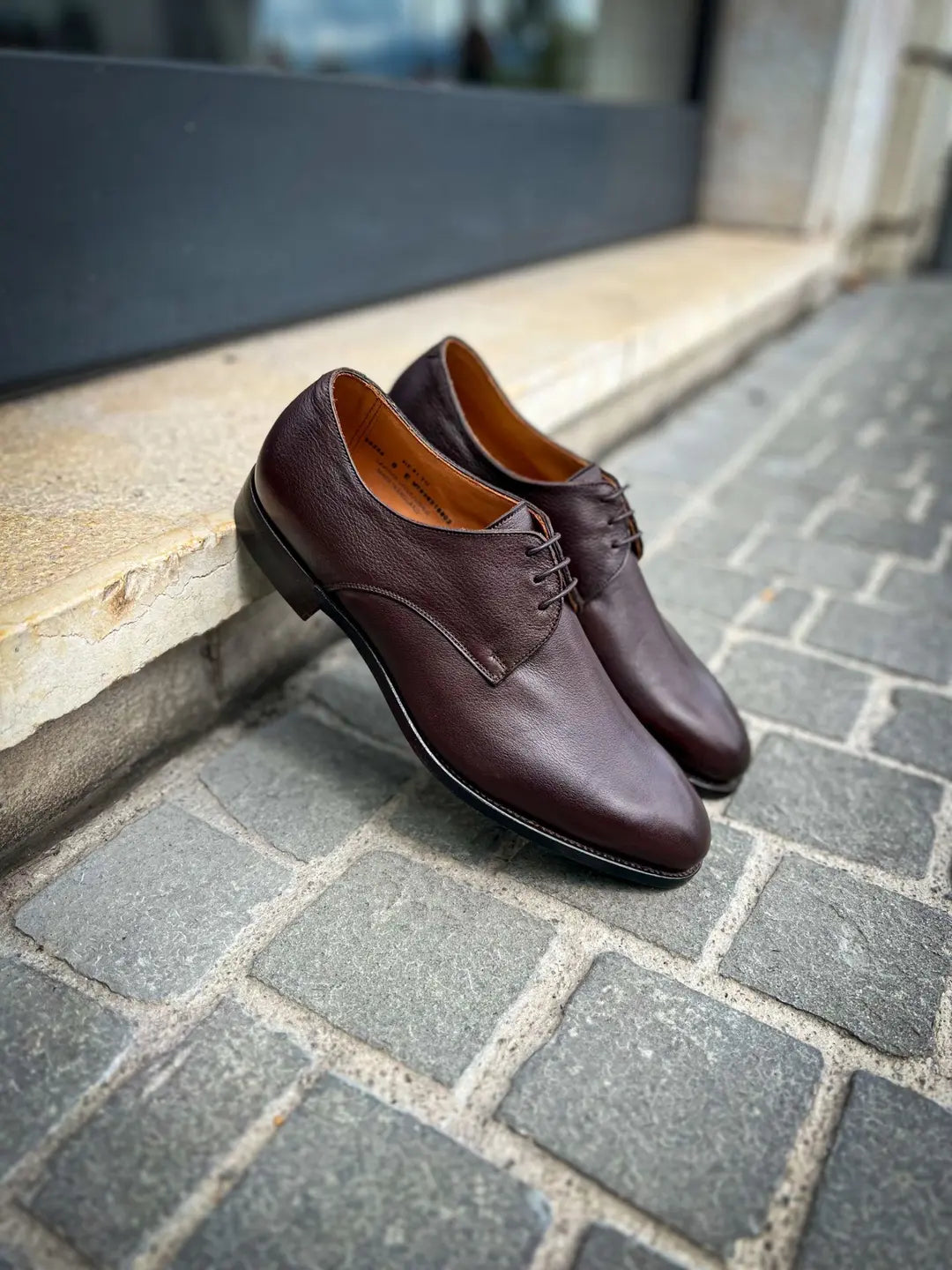 Crockett & Jones Newlyn Dark Brown Derby in calf leather