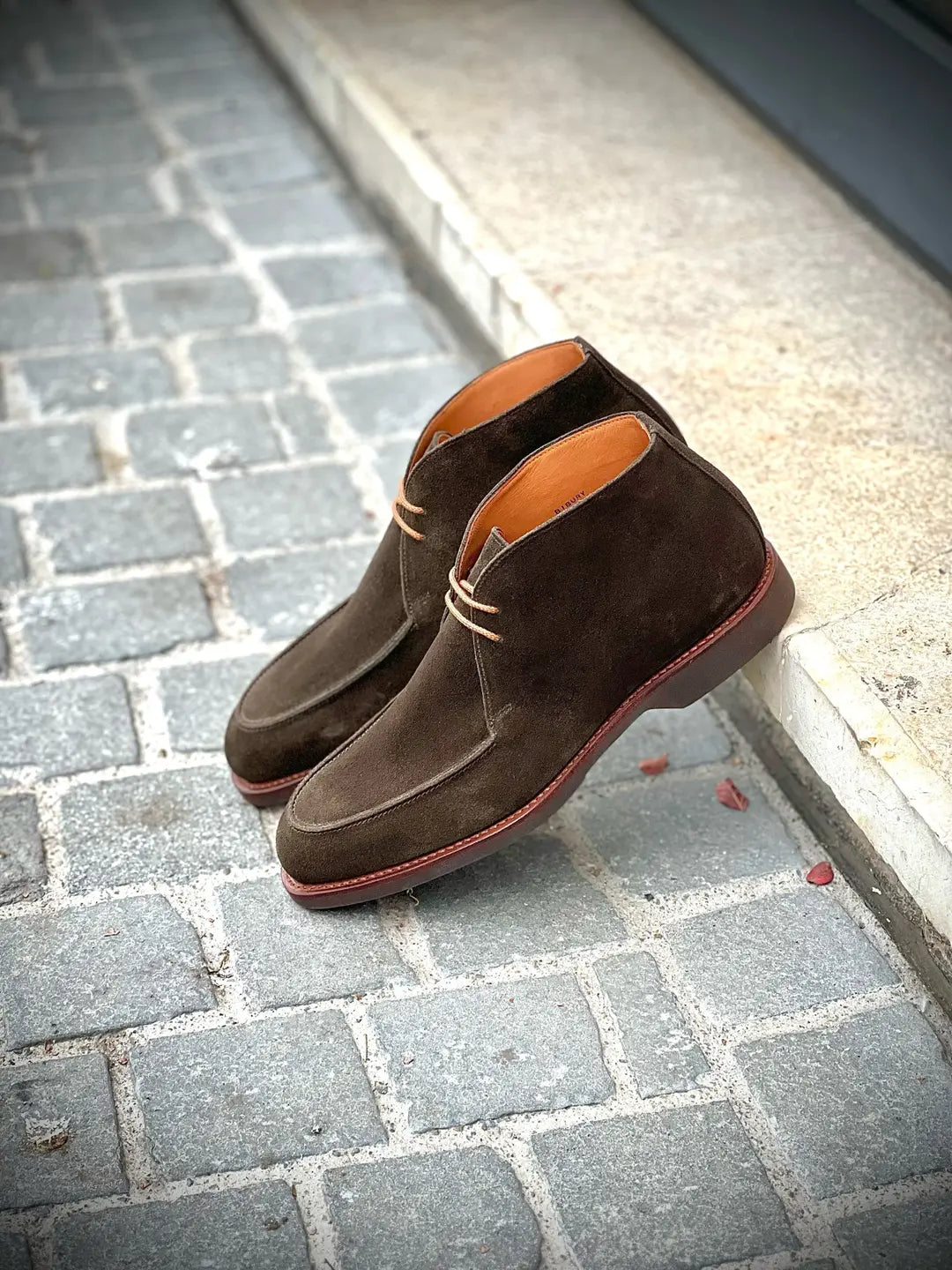 Crockett & Jones Bibury Green Earth Suede Shoe, view 5