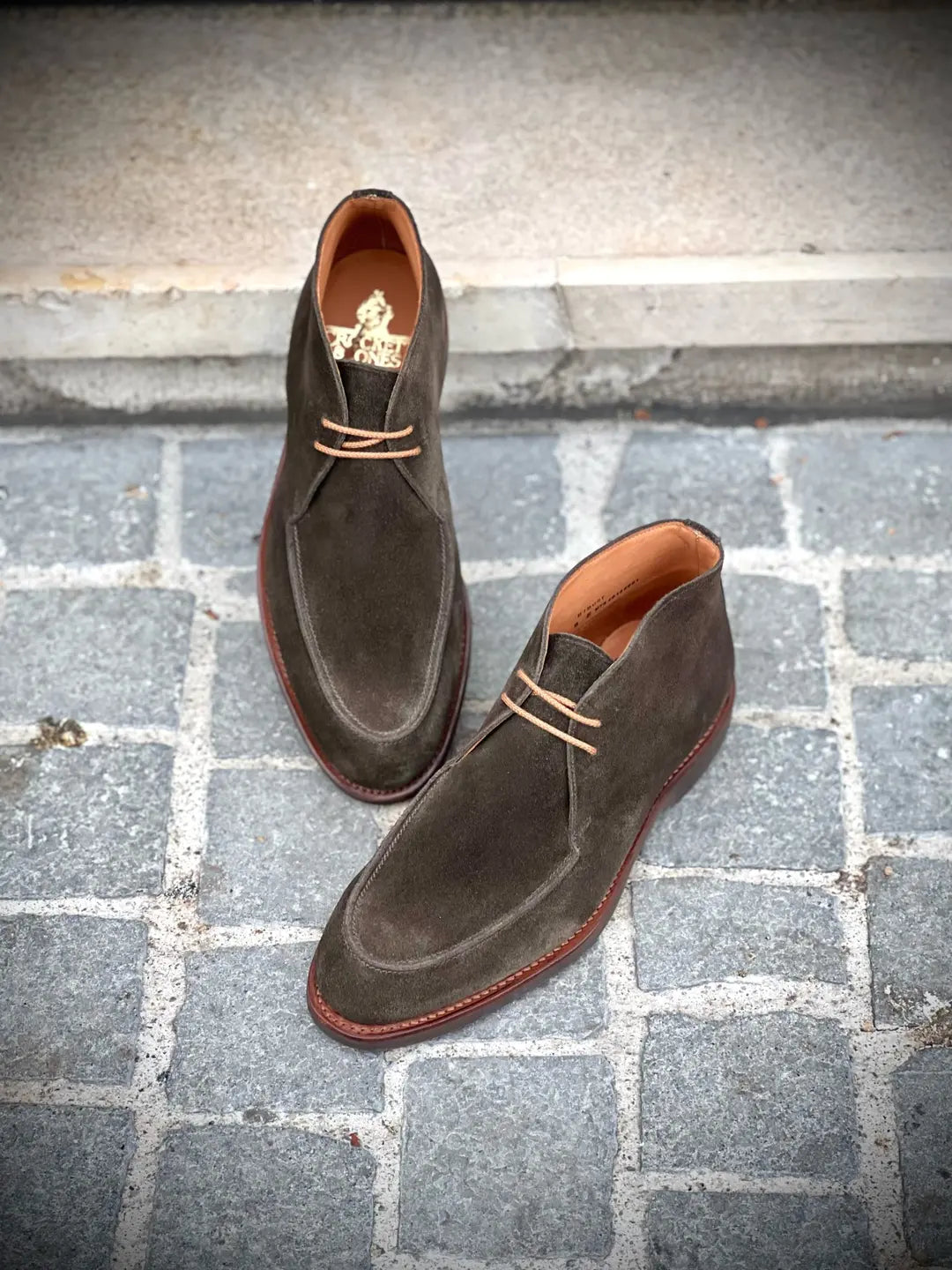 Crockett & Jones Bibury Green Earth Suede Shoe, view 4