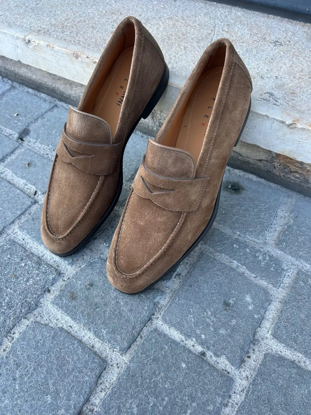 Magnanni Snuff Suede Penny Loafer, view 2