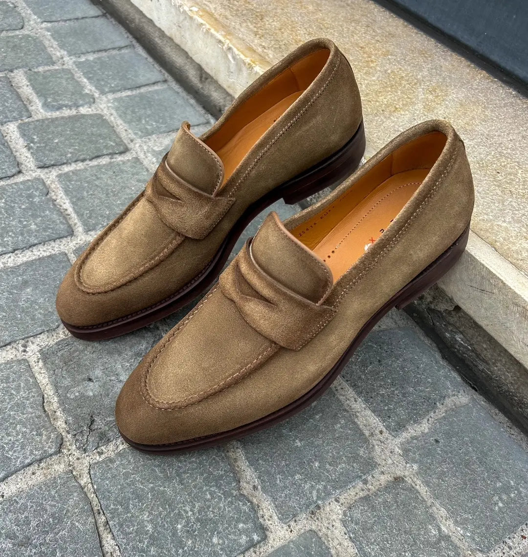 Magnanni Mocha Suede Mocassin