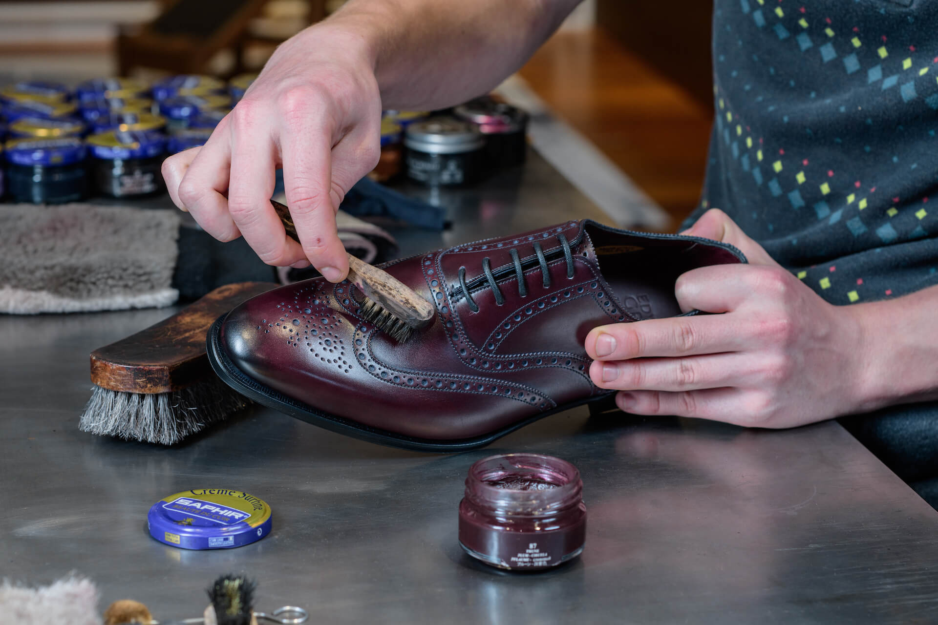 Service d'entretien de chaussures Genève • Magasin de chaussures de luxe