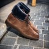 Santoni Fur Brown Boot