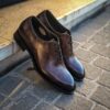 Santoni One Cut Dark Brown