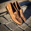 Santoni Mocassin en Daim Marron Clair