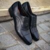 Santoni Black Flexi Oxford