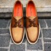 Santoni Boat Shoe Light Brown - Image 5