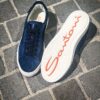 Santoni Blue Jeans Trainer - Image 2