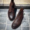 Crockett & Jones Coniston Dark Brown Roughout - Image 3