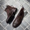 Crockett & Jones Coniston Dark Brown Roughout - Image 2