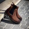 Magnanni Chelsea Dark Brown Suede