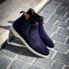 Magnanni Chelsea Navy Suede
