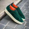 Santoni Trainer Forest Green Suede