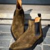 Carlos Santos Chelsea Olive Suede - Image 3