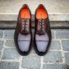 Santoni Toe Cap Dark Brown Patine – Bild 5