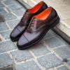 Santoni Toe Cap Dark Brown Patine – Bild 4