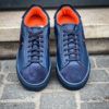 Santoni Basket Bleu Bi-Matière – Image 5