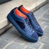 Santoni Basket Bleu Bi-Matière