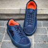 Santoni Basket Bleu Bi-Matière – Image 3
