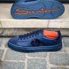 Santoni Basket Bleu Bi-Matière – Image 2