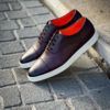 Santoni Basket Style Chaussure Bordeaux – Image 4