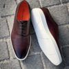 Santoni Basket Style Chaussure Bordeaux – Image 2