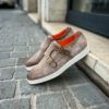 Santoni Double Buckle Casual Beige Suede - Image 4