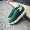 Santoni Woven Trainer Green Suede - Image 4