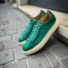 Santoni Green Leather Trainer – Bild 4