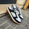 Santoni White/Blue Trainer