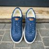 Santoni Basket Denim Veau Velours – Image 5